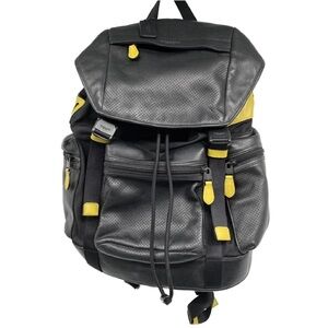 Coach Black and Yellow Men's Backpack